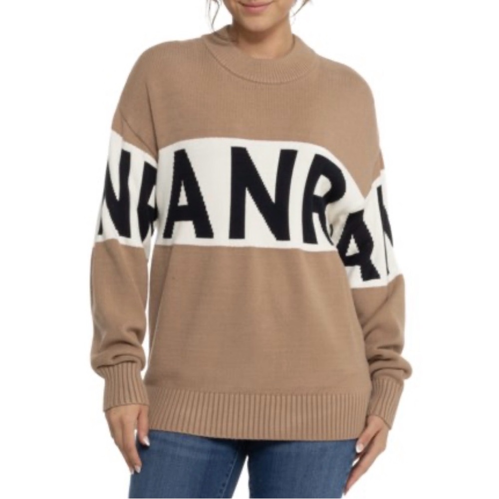 Alp N Rock ANR+ Logo Sweater Latte Tan
NWOT